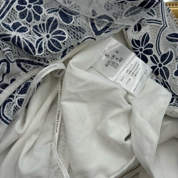 🆕 BRONX & BANCO 🧿 NWOT Santorini Fluted Hem Maxi Dress, Sz S / US 4 - Picture 14 of 17